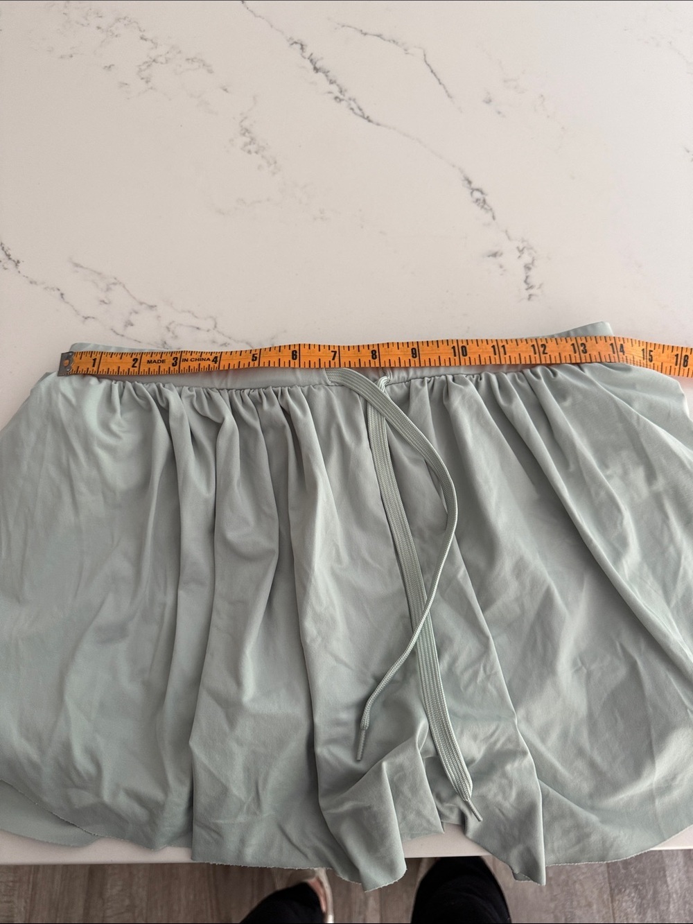 Goldhinge Light Sage Lounge Shorts with Drawstring - Picture 4 of 6
